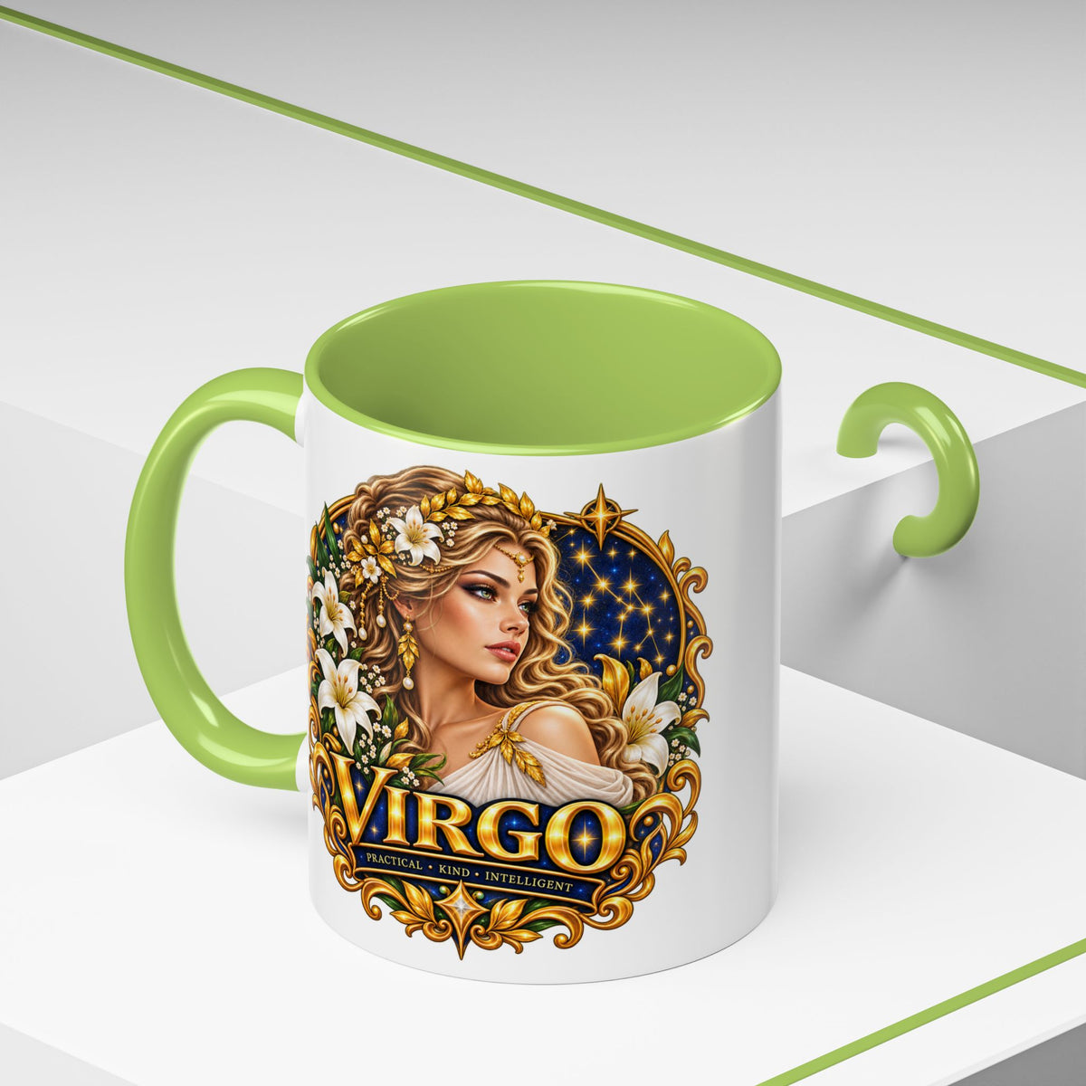 Virgo Zodiac Coffee Mug — Astrology Gift Mug (11/15oz)