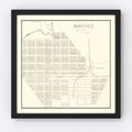 Vintage Map of Monterey, Tennessee 1890