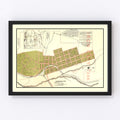 Vintage Map of Iron City, Tennessee 1890