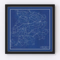 Vintage Map of Chester County, Tennessee 1918