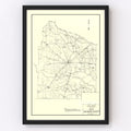 Vintage Map of Haywood County, Tennessee 1937
