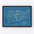 Vintage Map of Roane County, Tennessee 1930