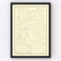 Vintage Map of Franklin County, Missouri 1904