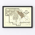 Vintage Map of Bay View, Wisconsin 1919