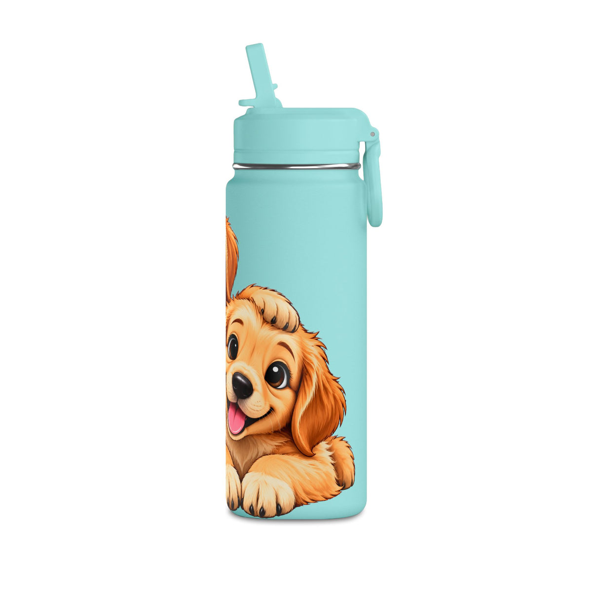 Golden Retriever Puppies Mini Water Bottle