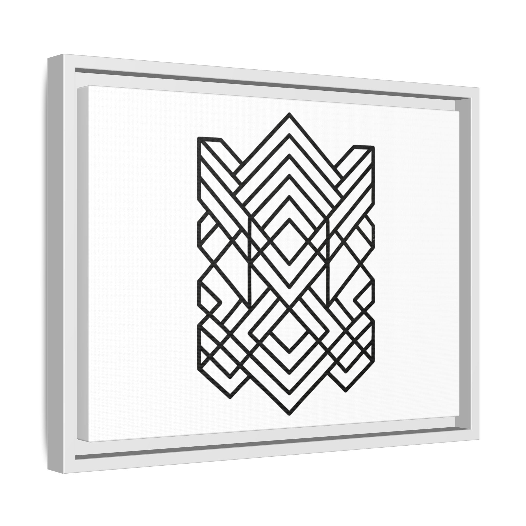 Framed Geometric Art Canvas