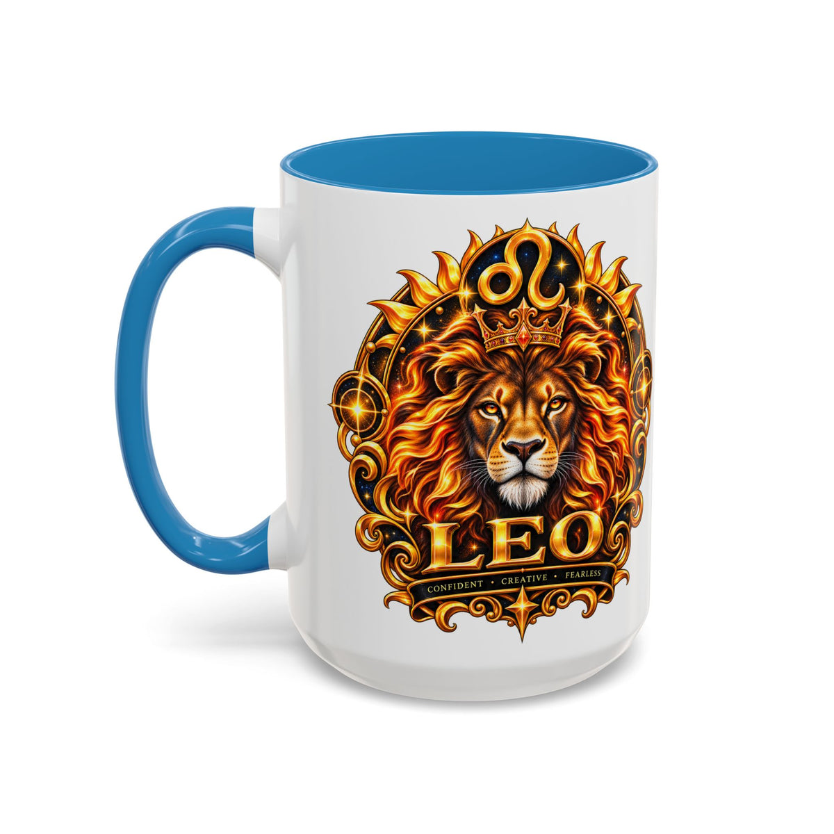 Leo Zodiac Lion Coffee Mug — Astrological Birthday Gift (11/15oz)
