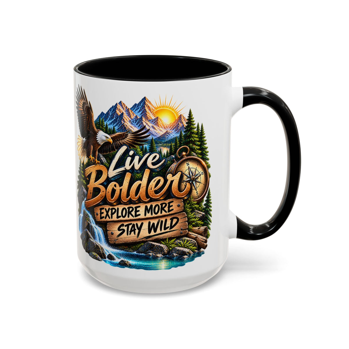 Live Bolder Explore More Stay Wild Coffee Mug