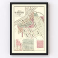 Vintage Map of Beardstown, Illinois 1874