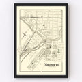 Vintage Map of Milesburg, Pennsylvania 1874