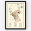 Vintage Map of Phillipsburg, Pennsylvania 1874