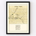 Vintage Map of Snow Shoe, Pennsylvania 1874