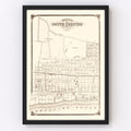 Vintage Map of South Chester, Pennsylvania 1875
