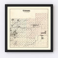 Vintage Map of Greig Township, Lewis County, New York 1875