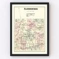 Vintage Map of Harrisburgh Township, Lewis County, New York 1875