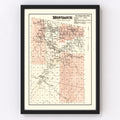 Vintage Map of Montague Township, Lewis County, New York 1875