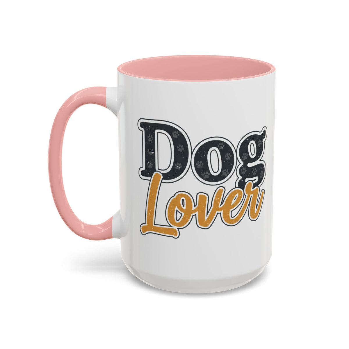 Dog Lover Accent Coffee Mug — 'Dog Lover' 11/15oz Ceramic Mug