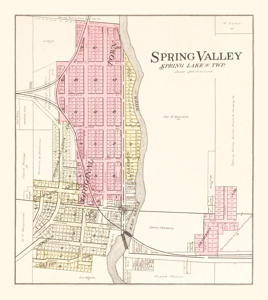 Vintage Map of Watson Township, Lewis County, New York 1875