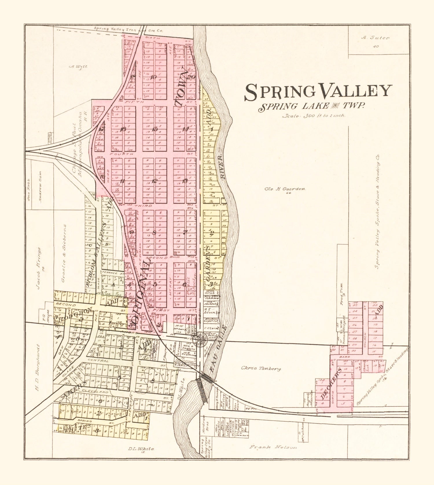 Vintage Map of Watson Township, Lewis County, New York 1875