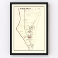 Vintage Map of Greendale, Indiana 1875