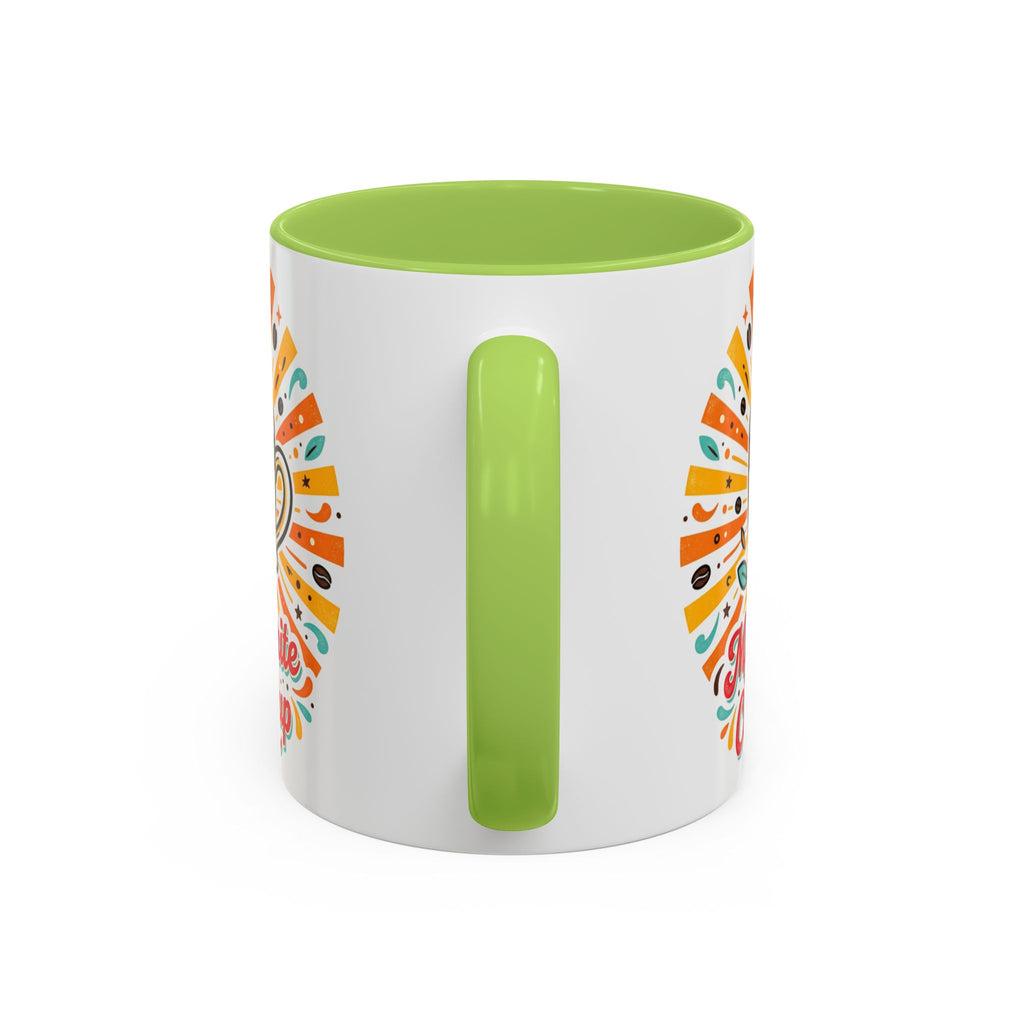 My Favorite Coffee Cup Accent Mug — Colorful Ceramic Coffee Mug (11/15oz)