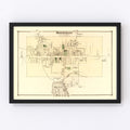 Vintage Map of Monticello Township, Sullivan County, New York 1875