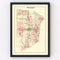 Vintage Map of Mamakating Township, Sullivan County, New York 1875