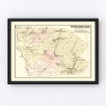 Vintage Map of Forestburgh Township, Sullivan County, New York 1875