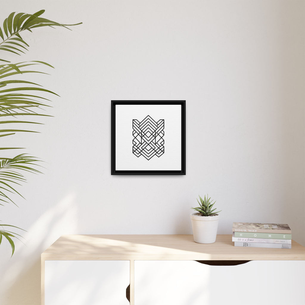 Framed Geometric Art Canvas