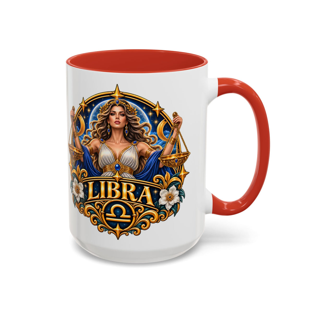 Libra Zodiac Coffee Mug – Elegant Horoscope Astrology Gift (11/15oz)