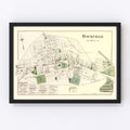 Vintage Map of Rockville, Maryland 1879