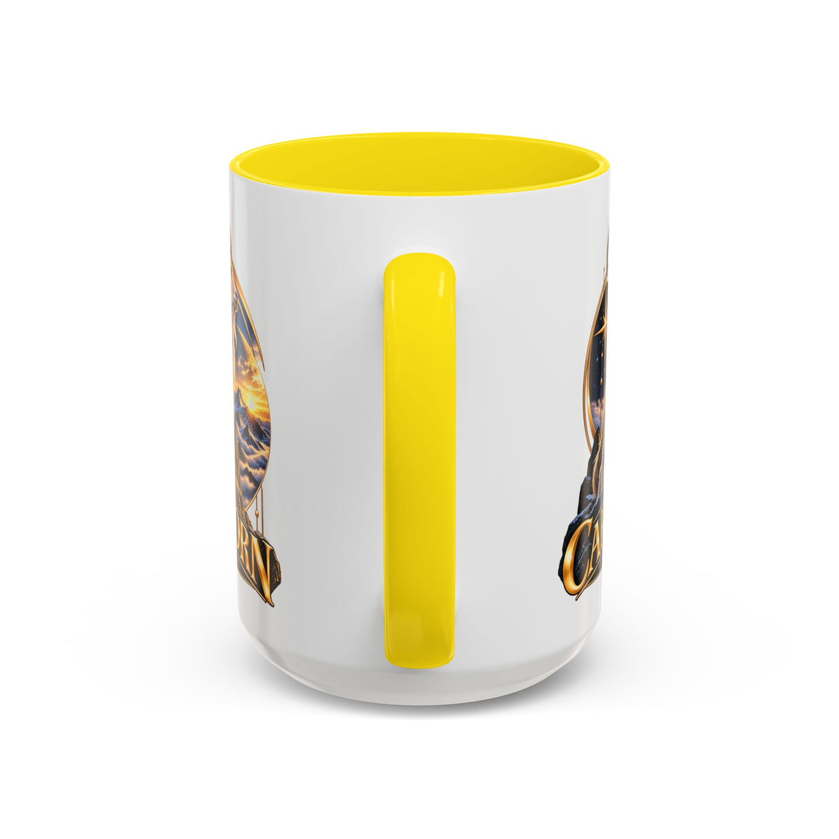 Capricorn Zodiac Coffee Mug — Astrological Goat Accent Mug (11/15oz)