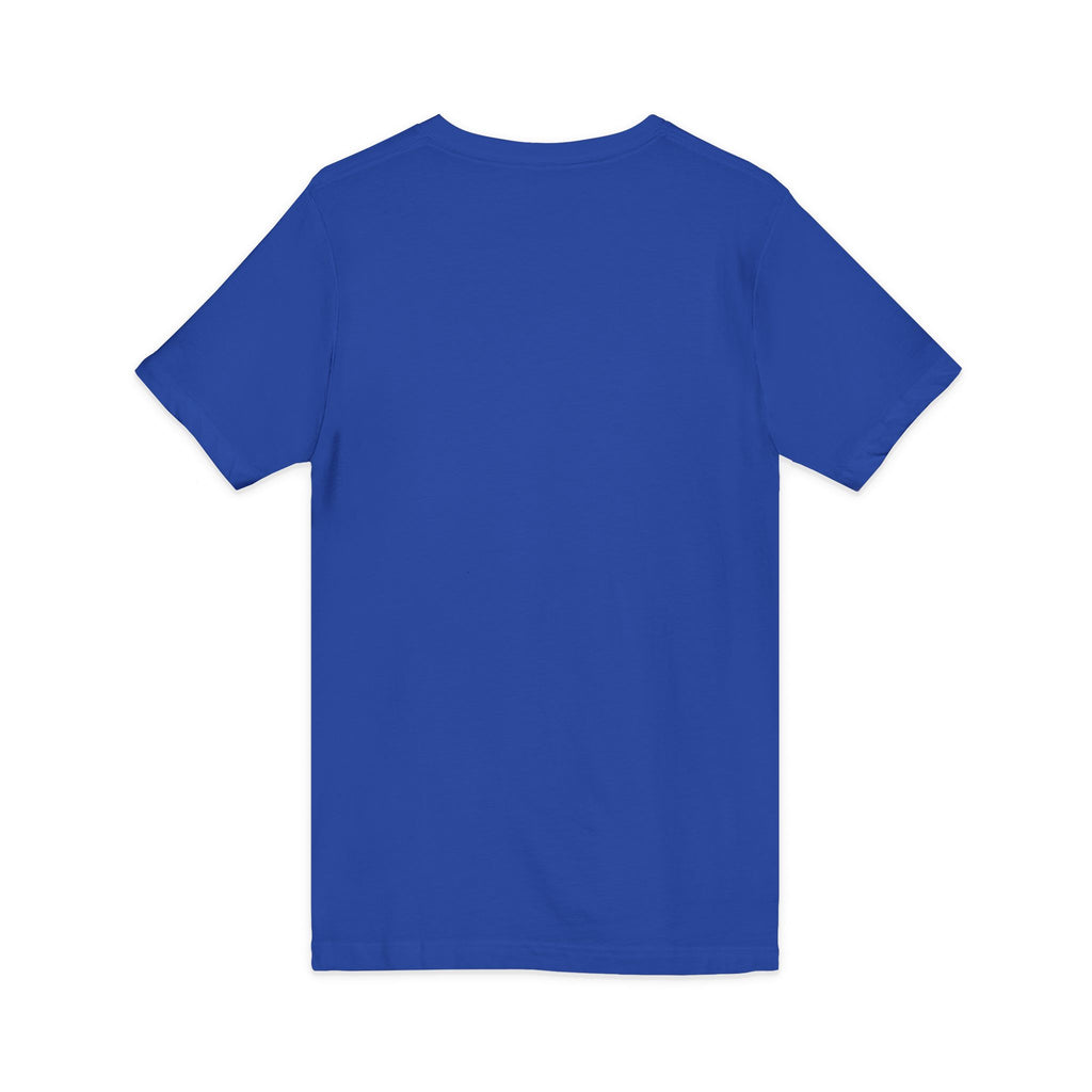 V-Neck Tee — Colorful Brushstroke Quote "To Avoid Criticism Say Nothing, Do Nothing, Be Nothing"