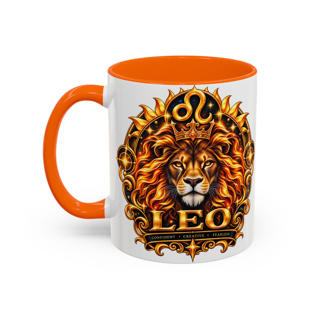 Leo Zodiac Lion Coffee Mug — Astrological Birthday Gift (11/15oz)