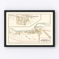 Vintage Map of Hulmeville, Pennsylvania 1891