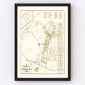 Vintage Map of Yardley, Pennsylvania 1891