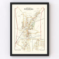 Vintage Map of Sellersville, Pennsylvania 1891