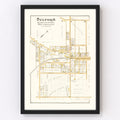 Vintage Map of Telford, Pennsylvania 1891