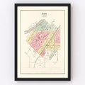 Vintage Map of Bath, Illinois 1891