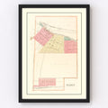 Vintage Map of Alden, Iowa 1892