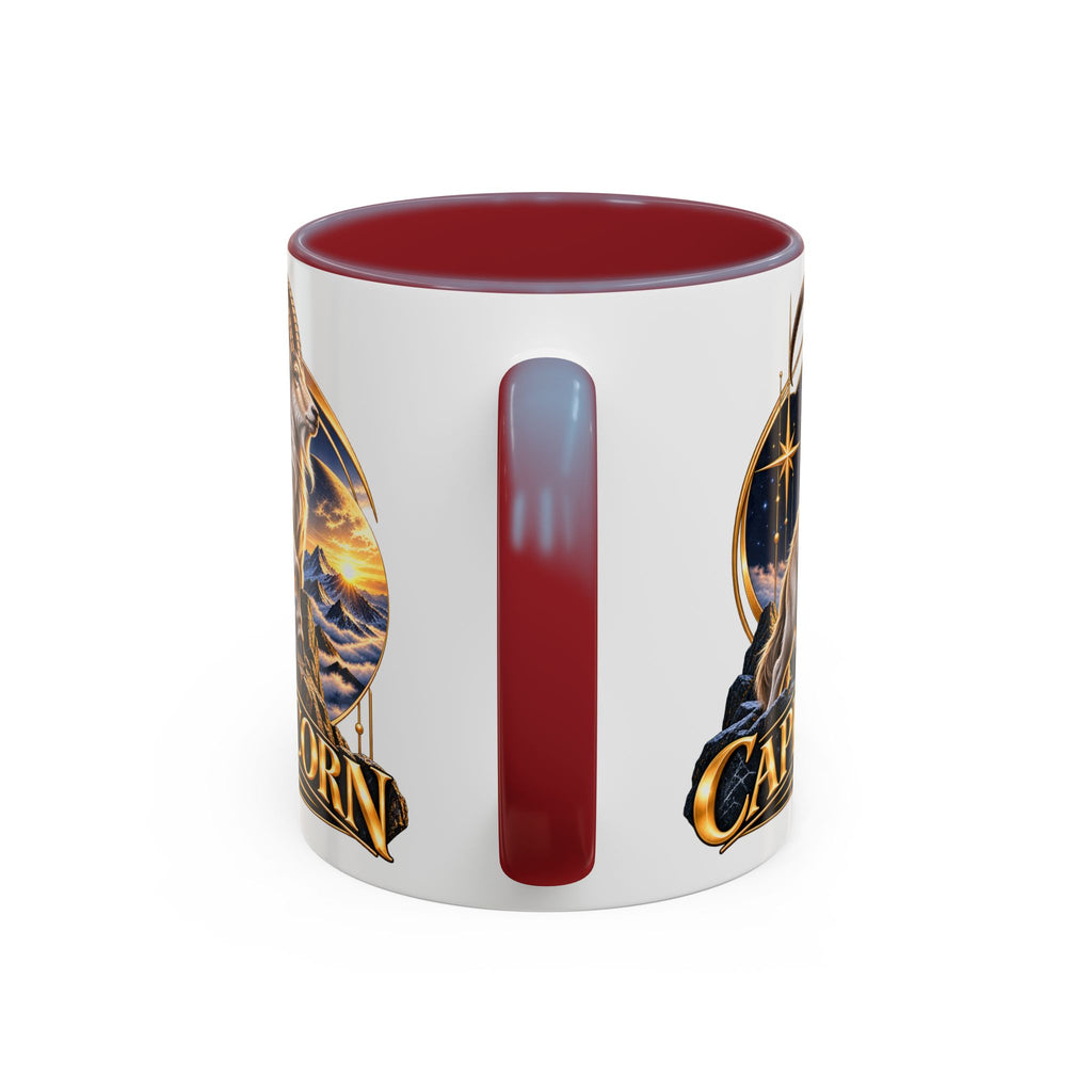 Capricorn Zodiac Coffee Mug — Astrological Goat Accent Mug (11/15oz)