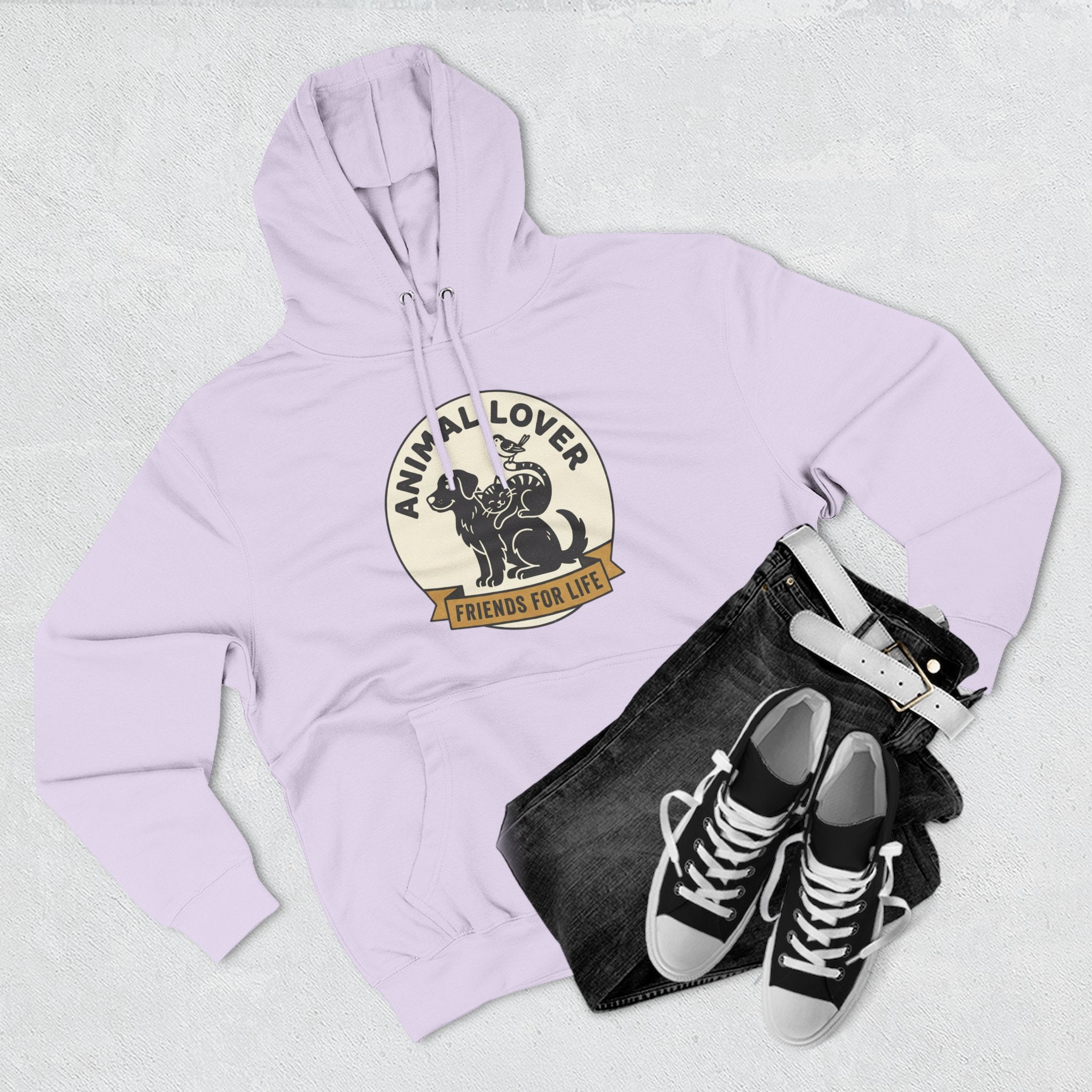 Animal Lover Hoodie – Friends For Life Graphic Pullover