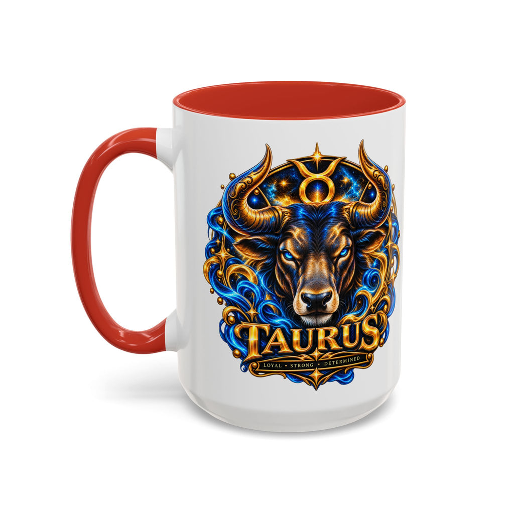 Taurus Coffee Mug — Zodiac Bull Accent Mug (11/15oz)