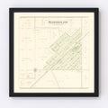 Vintage Map of Bardolph, Illinois 1893