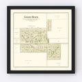Vintage Map of Good Hope, Illinois 1893