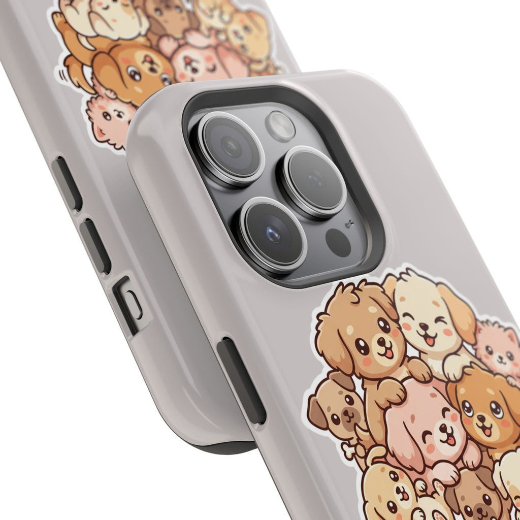 Cute Puppy Pile Magnetic Impact-Resistant Phone Case