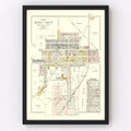 Vintage Map of West Unity, Ohio 1894