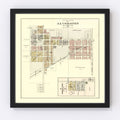 Vintage Map of Alvordton, Ohio 1894