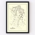 Vintage Map of Wilberforce, Ohio 1896