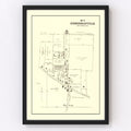 Vintage Map of Zimmermanville, Ohio 1896